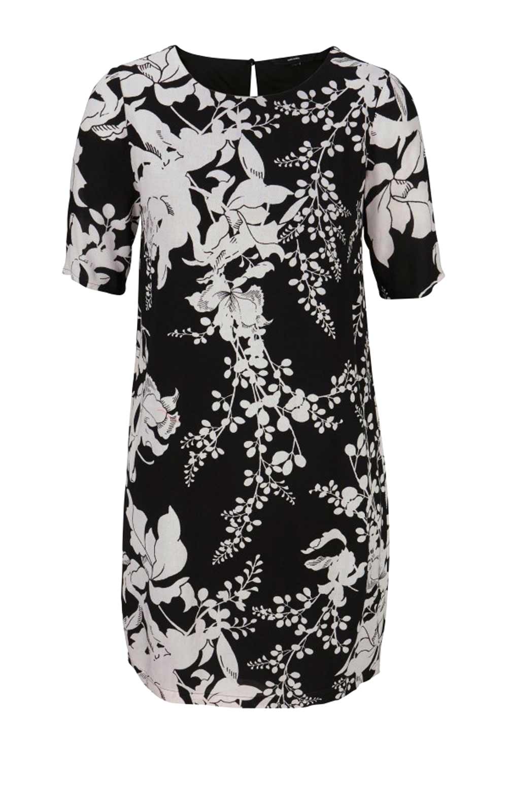 VERO MODA Damen Marken-Kleid KANA GABBY" Schwarz-Weiß VERO MODA Damen Marken-Kleid KANA GABBY" Schwarz-Weiß