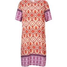 Designer-Druckkleid, orange-sand-pink Designer-Druckkleid, orange-sand-pink