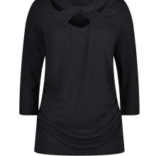 Ambria Damen T Shirt mit Cut Outs schwarz elegant sportlich Oberteil Ambria Damen T Shirt mit Cut Outs schwarz elegant sportlich Oberteil