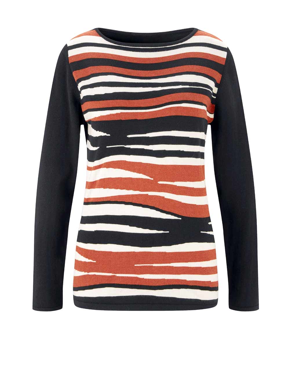 Damen Pullover Strickpullover Pulli Herbst Winter warm schwarz  Création L Damen Pullover Strickpullover Pulli Herbst Winter warm schwarz  Création L