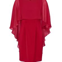 Cocktailkleid Abendkleid Party Kleid mit Chiffonüberwurf rot von HEINE Cocktailkleid Abendkleid Party Kleid mit Chiffonüberwurf rot von HEINE