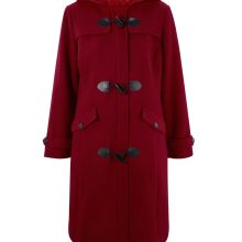 Damen Woll-Dufflecoat, dunkelrot Damen Woll-Dufflecoat, dunkelrot