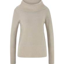 Designer-Rollkragenpullover m .Pailletten, sand Designer-Rollkragenpullover m .Pailletten, sand
