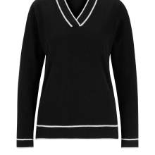 Rick Cardona Damen Pullover Pulli Frühling  schwarz weiß Baumwolle Viskose Rick Cardona Damen Pullover Pulli Frühling  schwarz weiß Baumwolle Viskose