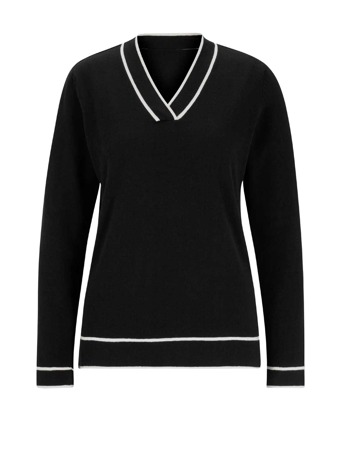 Rick Cardona Damen Pullover Pulli Frühling  schwarz weiß Baumwolle Viskose Rick Cardona Damen Pullover Pulli Frühling  schwarz weiß Baumwolle Viskose