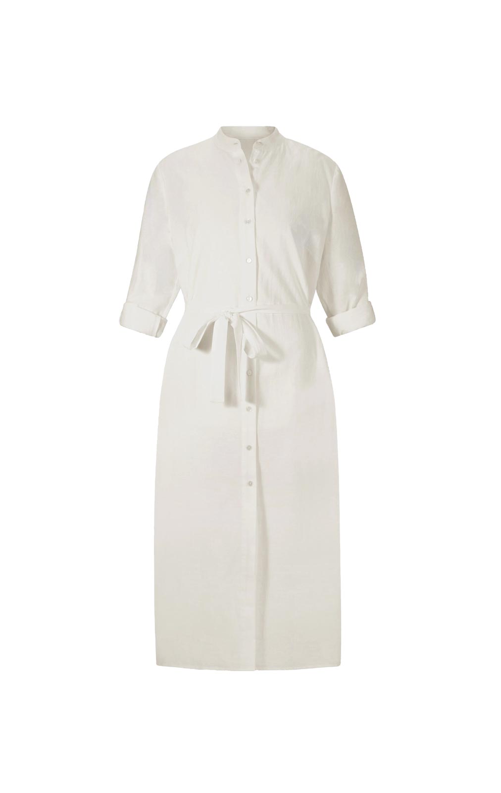 Designer-Leinen-Hemdblusenkleid, ecru Designer-Leinen-Hemdblusenkleid, ecru