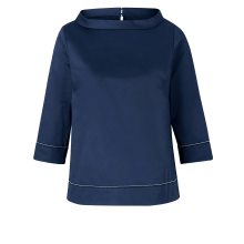 Designer-Bluse m. Glitzerdetails, dunkelblau Designer-Bluse m. Glitzerdetails, dunkelblau