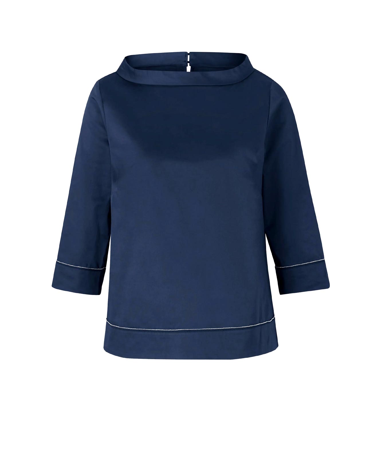 Designer-Bluse m. Glitzerdetails, dunkelblau Designer-Bluse m. Glitzerdetails, dunkelblau