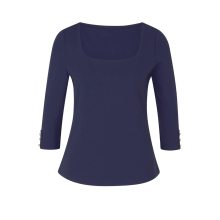 Damen Shirt Oberteil Jerseyshirt blau Freizeit T-Shirt Stretchmarine Damen Shirt Oberteil Jerseyshirt blau Freizeit T-Shirt Stretchmarine