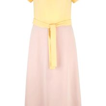 Heine Druckkleid softrose-hellgelb Etuikleid 44 Sommerkleid Heine Druckkleid softrose-hellgelb Etuikleid 44 Sommerkleid