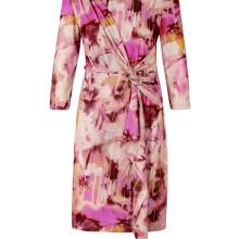 Designer-Jerseydruckkleid, puder-camel-pink Designer-Jerseydruckkleid, puder-camel-pink