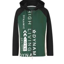 Damen Jacke Sweat Sweatjacke mit Schriftzug Kapuze Jersey Jacke  moos Damen Jacke Sweat Sweatjacke mit Schriftzug Kapuze Jersey Jacke  moos