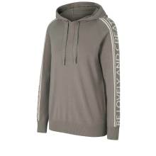 Damen Pullover mit Kapuze Strickpullover bestickt  Kapuzenpullover grau Damen Pullover mit Kapuze Strickpullover bestickt  Kapuzenpullover grau