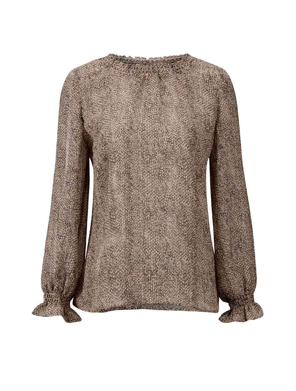 Création L Damen Bluse Tunika modern beige-schwarz bedruckt 778.279 Création L Damen Bluse Tunika modern beige-schwarz bedruckt 778.279