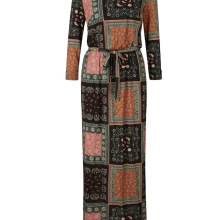 Maxikleid Jerseykleid, schwarz-rosenholz-bedruckt Maxikleid Jerseykleid, schwarz-rosenholz-bedruckt