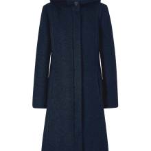 Damen Bouclé-Wollmantel, marine Damen Bouclé-Wollmantel, marine