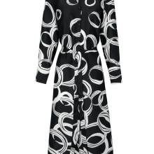 Maxikleid Damen Kleid Lang von Heine schwarz weiß Maxikleid Damen Kleid Lang von Heine schwarz weiß