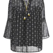 Druckbluse, schwarz-weiß von Witt Weiden Grösse 44 Druckbluse, schwarz-weiß von Witt Weiden Grösse 44