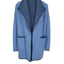 Damen Strickjacke Cardigan Doubleface Übergangsjacke gestrickt electricblue Damen Strickjacke Cardigan Doubleface Übergangsjacke gestrickt electricblue