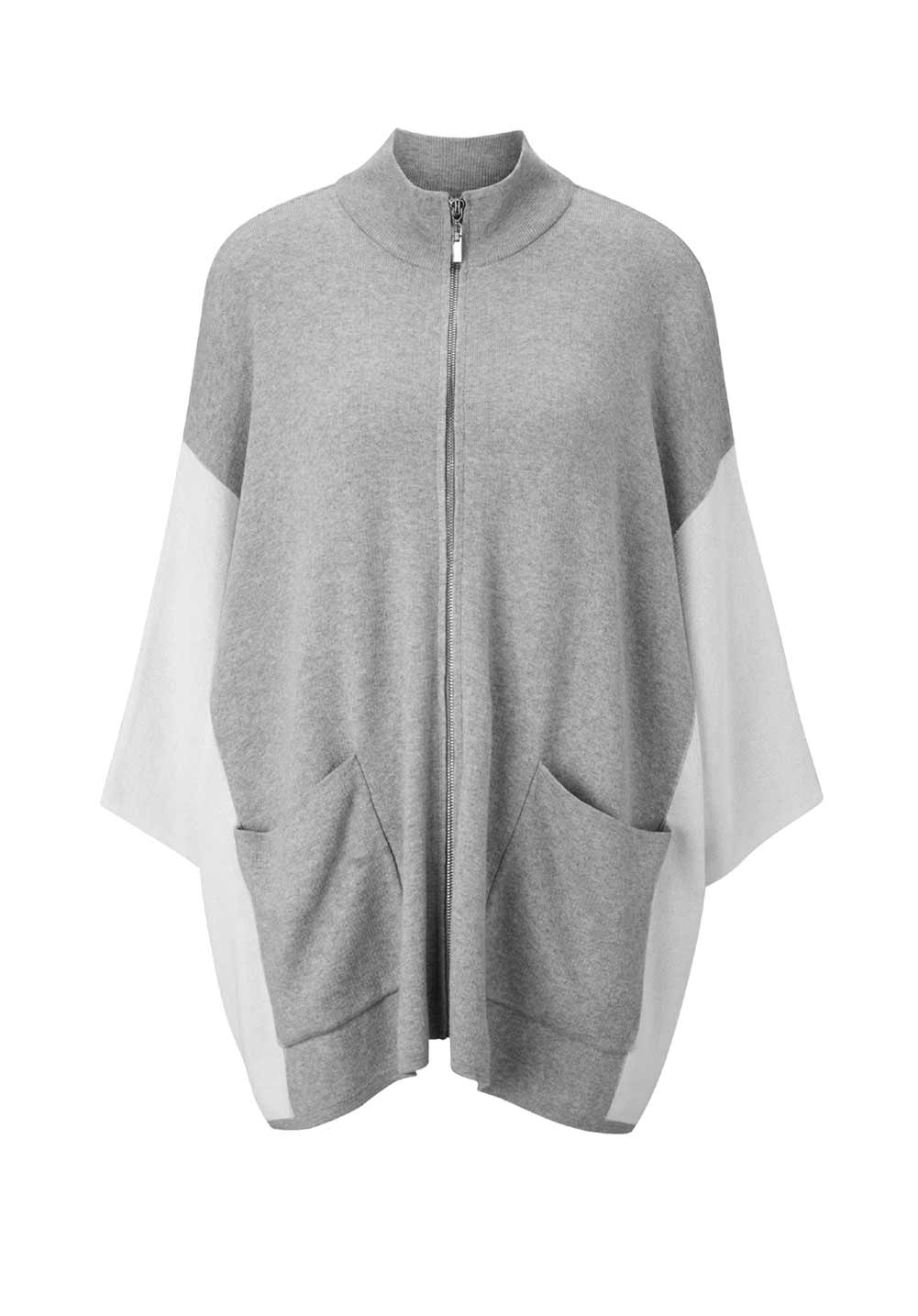 Damen Strickjacke von Rick Cardona grau-melange Damen Strickjacke von Rick Cardona grau-melange