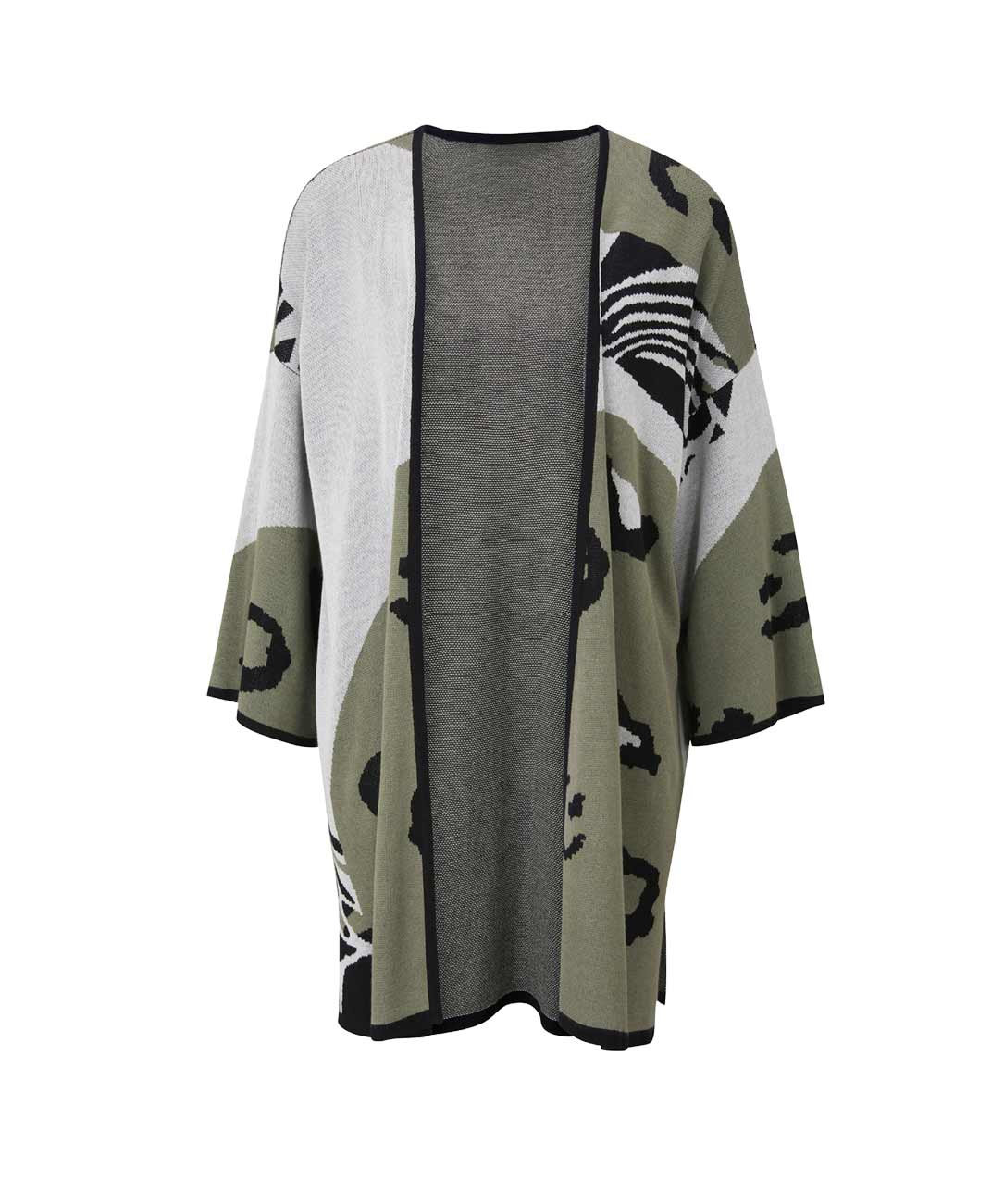 Damen Mustermix-Strickjacke, bunt Damen Mustermix-Strickjacke, bunt