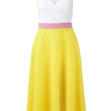 HEINE Damen Designer-Chiffonkleid Gelb-Offwhite HEINE Damen Designer-Chiffonkleid Gelb-Offwhite