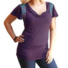 MARKENLOS Damen-Shirt Lila-Bunt MARKENLOS Damen-Shirt Lila-Bunt