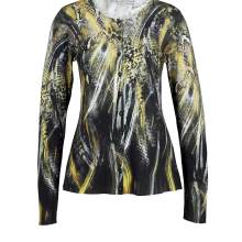 Damen Jacke gestrickt  Cardigan Strickjacke, schwarz-limone Damen Jacke gestrickt  Cardigan Strickjacke, schwarz-limone