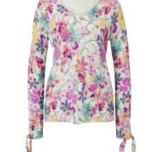 Damen Pullover m.Blumen-Print, bunt Damen Pullover m.Blumen-Print, bunt