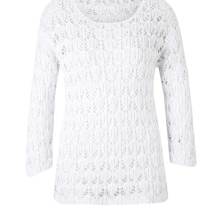 Strickpullover Damen Strick Freizeit weiß 100% Baumwolle Langarm Pullover Strickpullover Damen Strick Freizeit weiß 100% Baumwolle Langarm Pullover