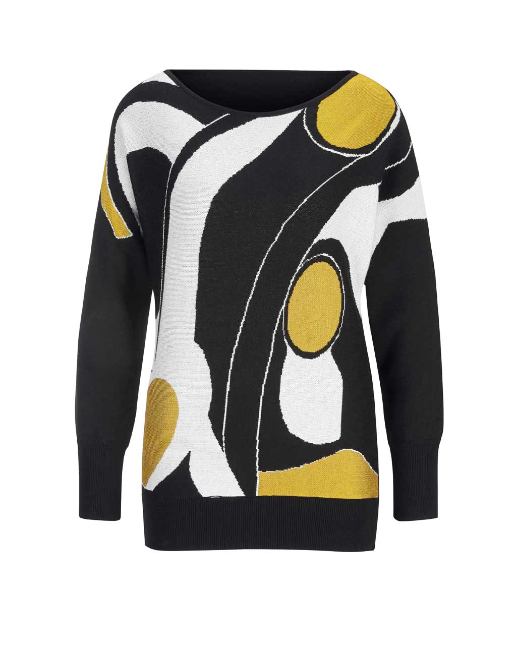 Damen Pullover Strickpullover Pulli Herbst Winter warm schwarz-bunt  Heine Damen Pullover Strickpullover Pulli Herbst Winter warm schwarz-bunt  Heine