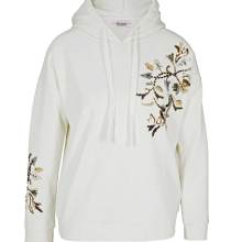Designer-Kapuzensweatshirt m.Perlen, ecru Designer-Kapuzensweatshirt m.Perlen, ecru