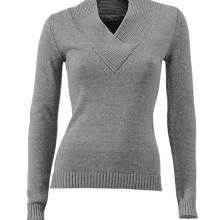 Damen Pullover mit Kaschmir, grau Damen Pullover mit Kaschmir, grau