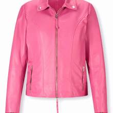 Designer-Lammnappa-Lederjacke, pink Designer-Lammnappa-Lederjacke, pink