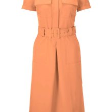 Damen Kleid Etuikleid Cocktailkleid orange Business Kleid Halbarm Gürtel 44 Damen Kleid Etuikleid Cocktailkleid orange Business Kleid Halbarm Gürtel 44