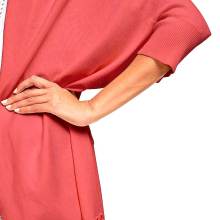 Damen Feinstrickjacke, koralle Damen Feinstrickjacke, koralle