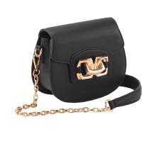 Handtasche, schwarz-gold Handtasche, schwarz-gold