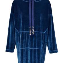 HEINE Damen Designer-Samt-Longshirt-Kleid Blau HEINE Damen Designer-Samt-Longshirt-Kleid Blau