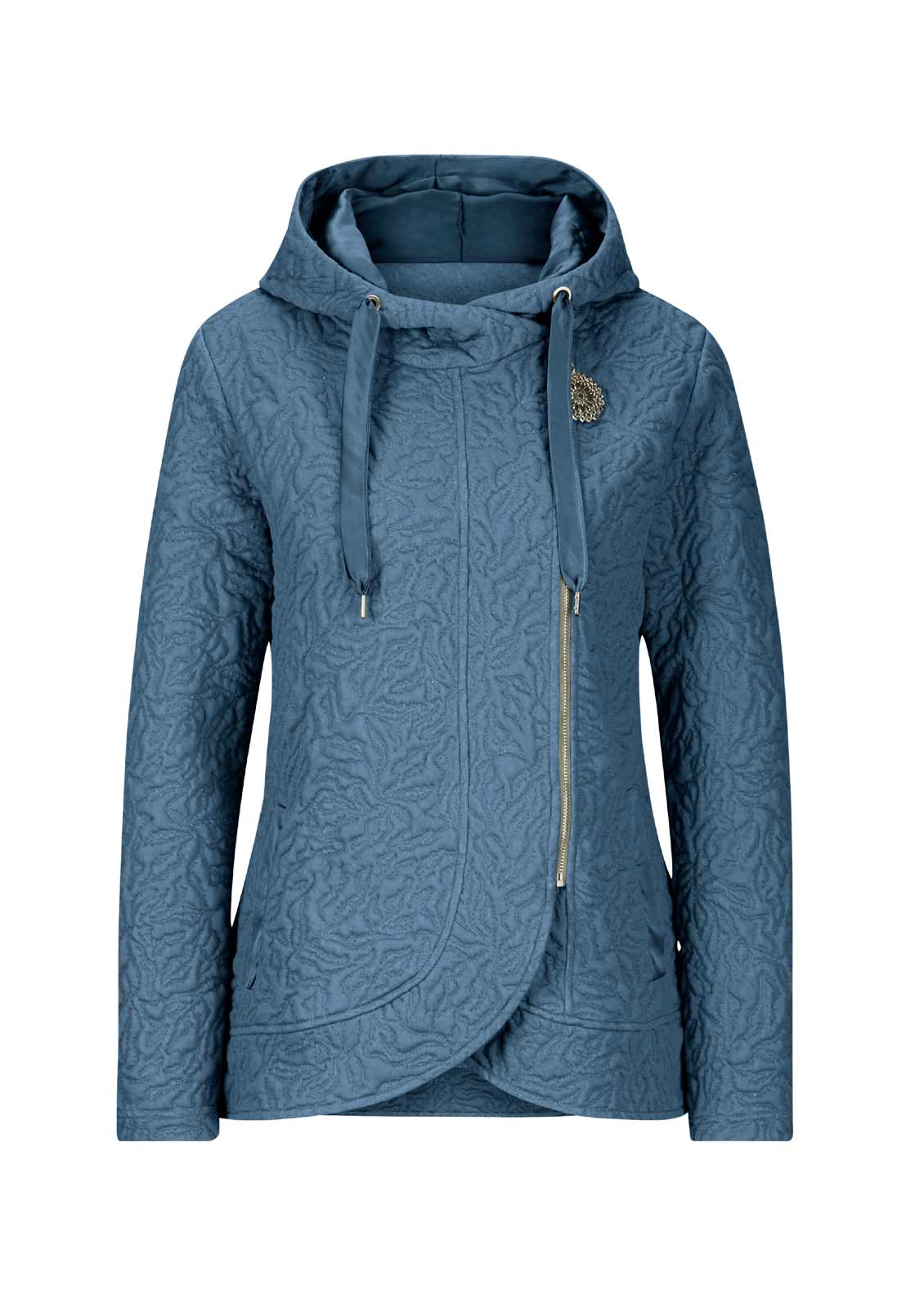 Designer-Kapuzensweatjacke, bleu Designer-Kapuzensweatjacke, bleu