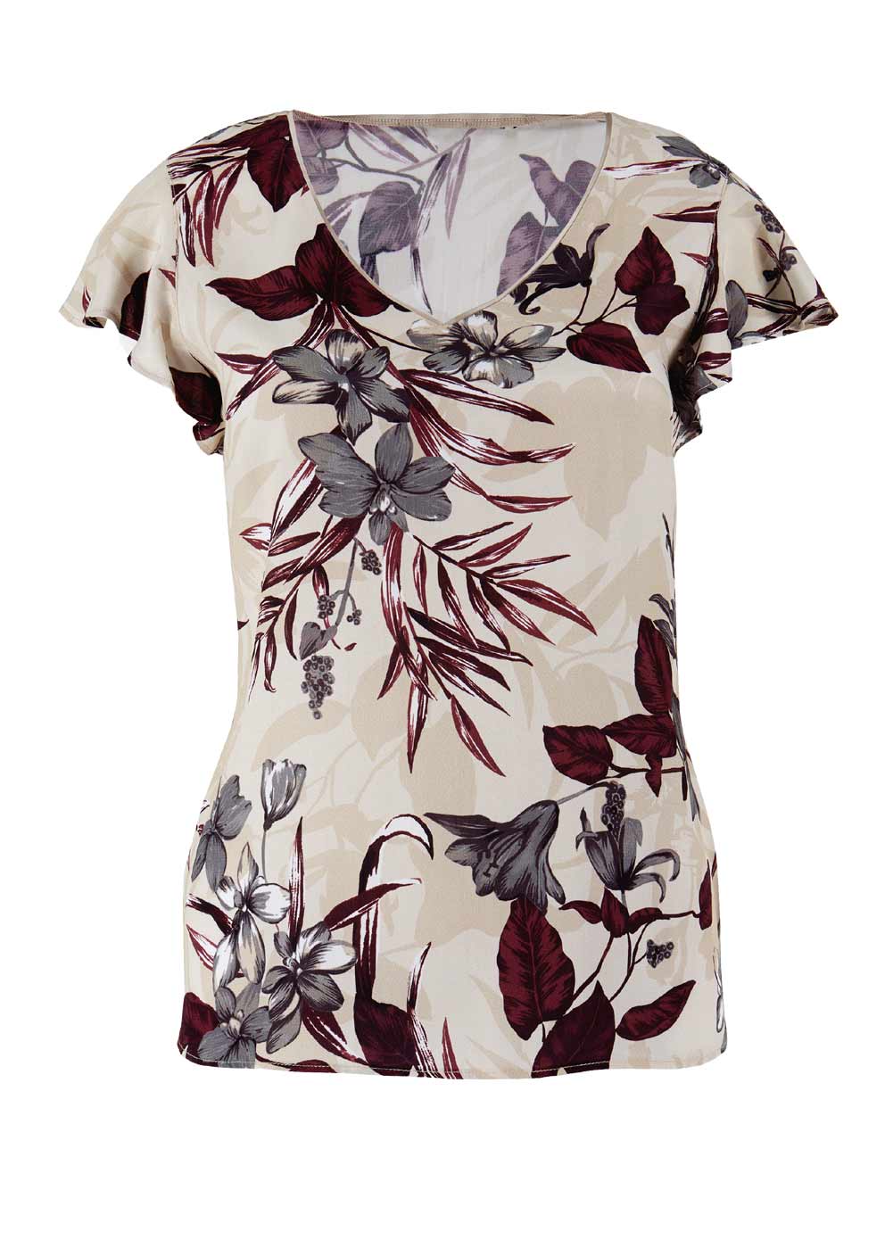 Damen Shirt Bluse Blusenshirt halbarm Frühling bunt von MIMOSKA für Création L Damen Shirt Bluse Blusenshirt halbarm Frühling bunt von MIMOSKA für Création L