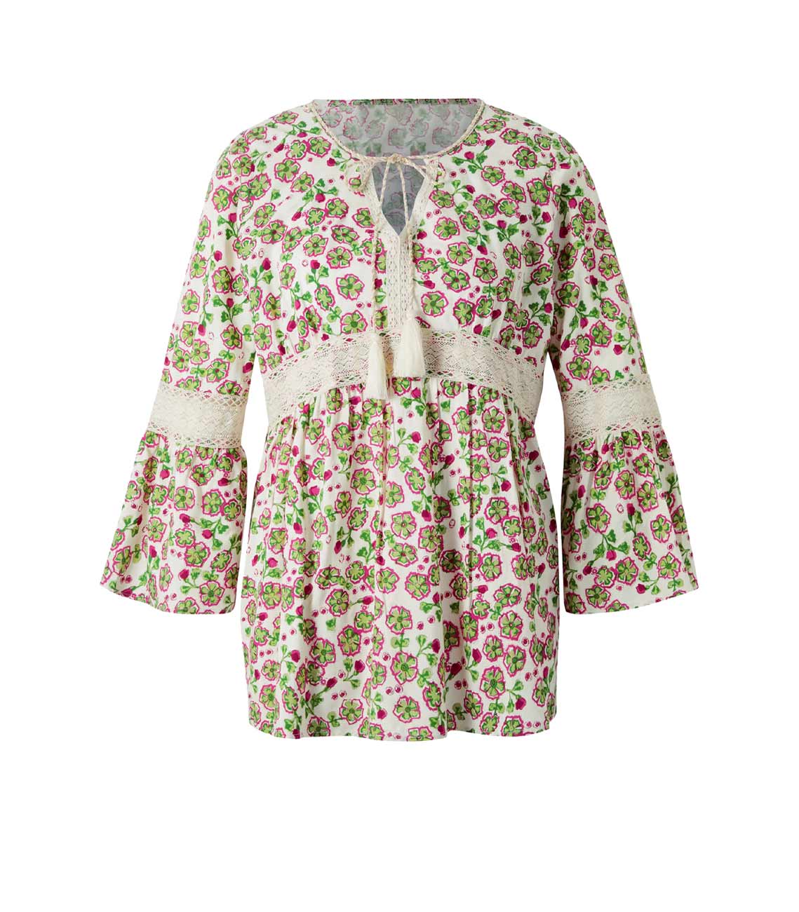 Damen Bluse Tunika Sommer Frühling süsses Oberteil Linea Tesini Damen Bluse Tunika Sommer Frühling süsses Oberteil Linea Tesini