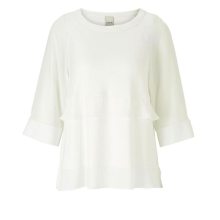 HEINE Damen Designer-Shirt m. Volants Offwhite HEINE Damen Designer-Shirt m. Volants Offwhite