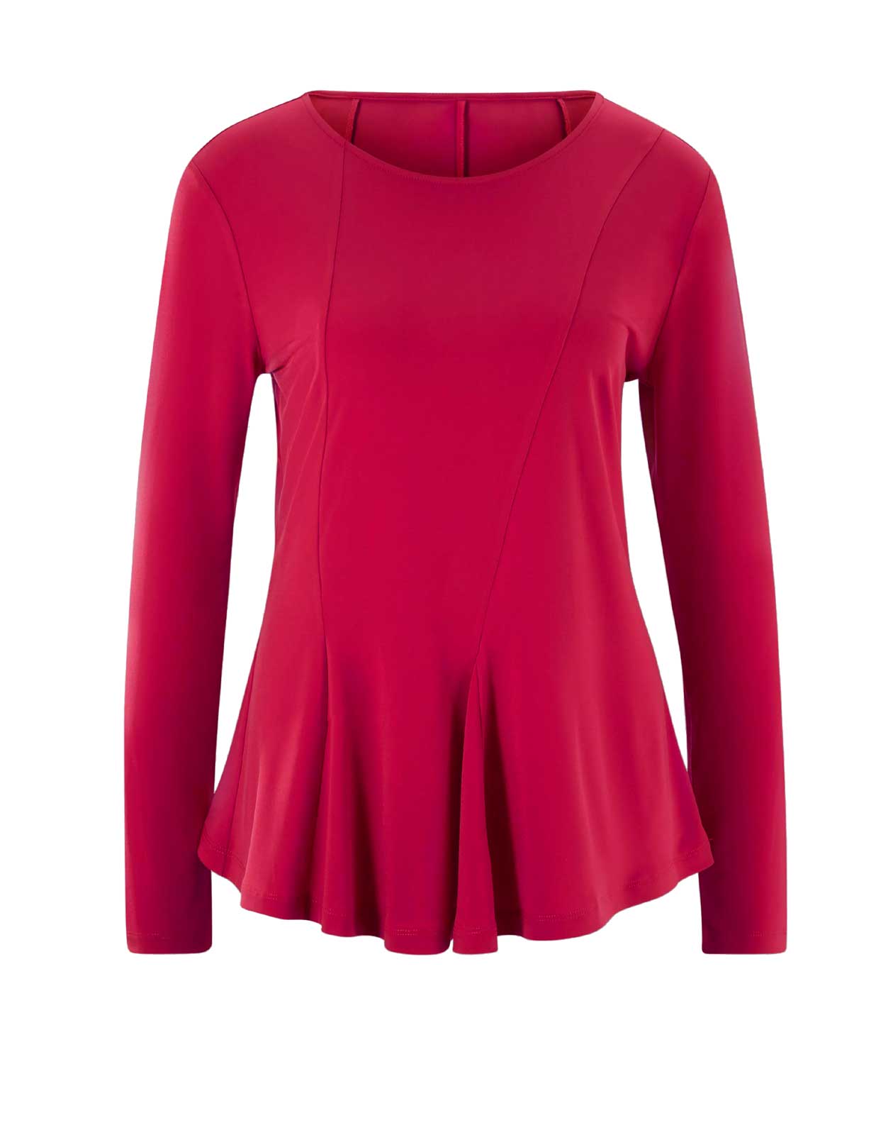 Damen Shirt Oberteil Frühling Freizeit rot Figurbetont langarm Damen Shirt Oberteil Frühling Freizeit rot Figurbetont langarm