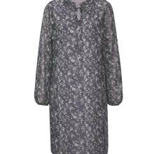 Designer-Mesh-Druckkleid, anthrazit-steingrau Designer-Mesh-Druckkleid, anthrazit-steingrau