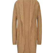 Damen Strukturstrickjacke, camel Damen Strukturstrickjacke, camel