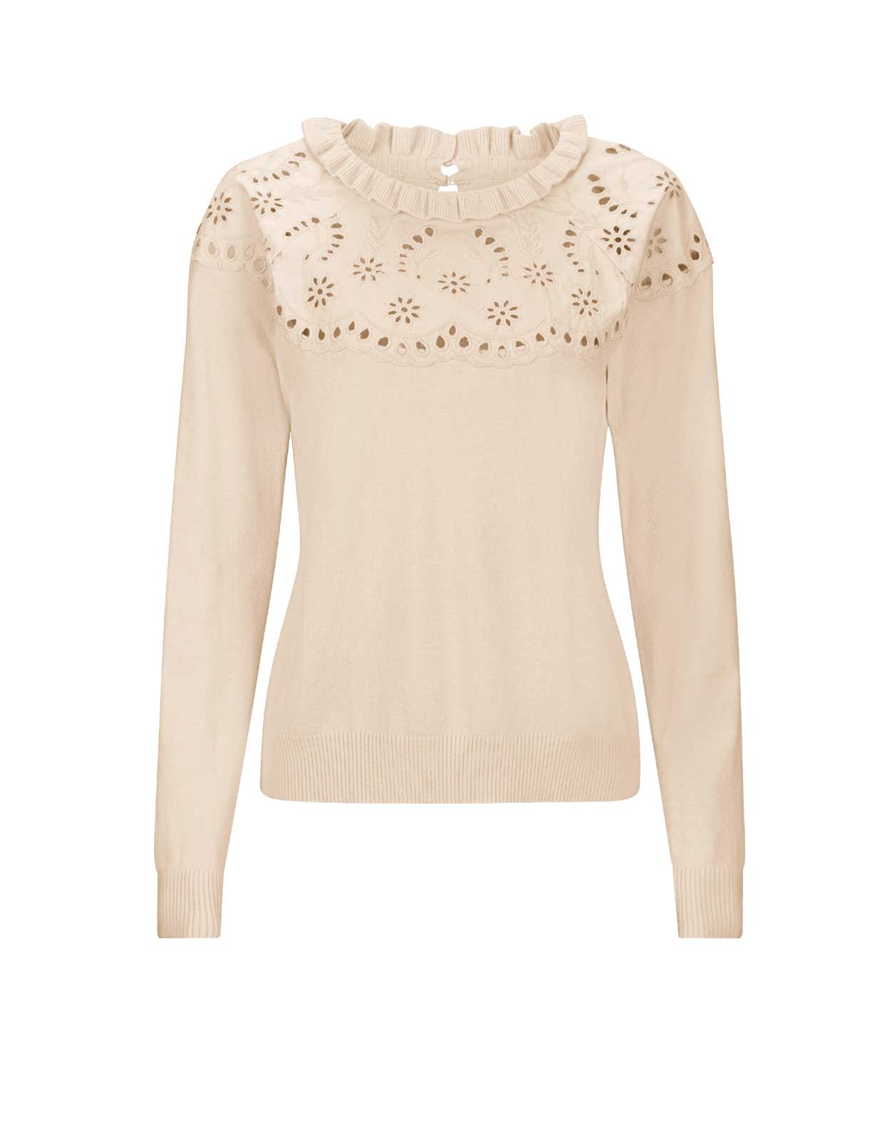 Damen Shirt Oberteil Frühling Freizeit Rosa mit Feinstick mit Rüschenkragen Damen Shirt Oberteil Frühling Freizeit Rosa mit Feinstick mit Rüschenkragen