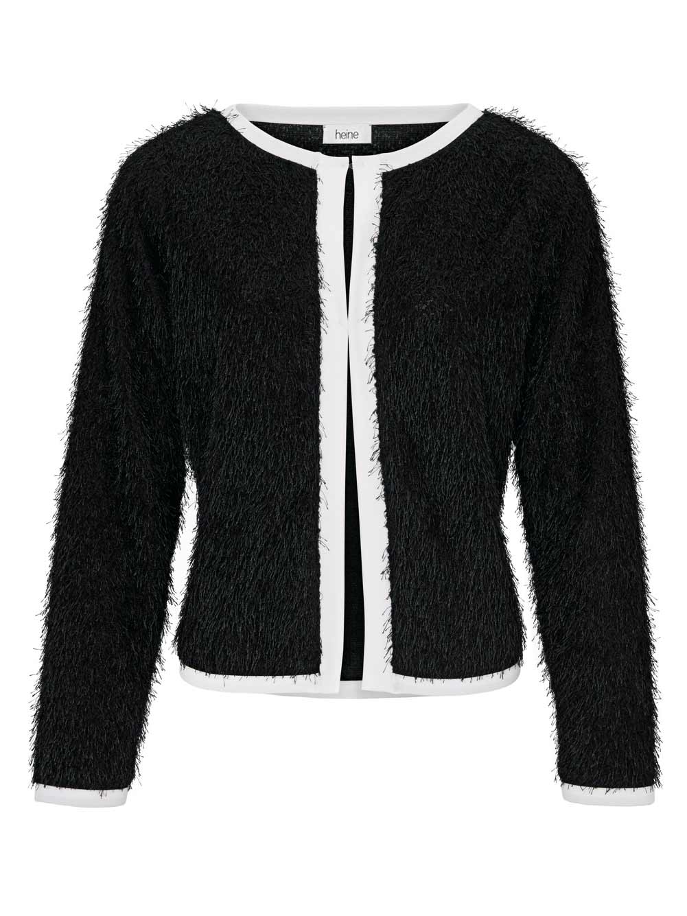 Damen Strickjacke von Heine schwarz-weiß Damen Strickjacke von Heine schwarz-weiß