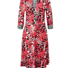 Damen Kleid Jerseykleid rot bunt Sommerkleid Druckkleid von Rick Cardona Damen Kleid Jerseykleid rot bunt Sommerkleid Druckkleid von Rick Cardona