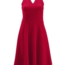 Damen Minikleid Kleid Rot Cocktailkleid 48 neckholder ärmellos V Ausschnitt Damen Minikleid Kleid Rot Cocktailkleid 48 neckholder ärmellos V Ausschnitt