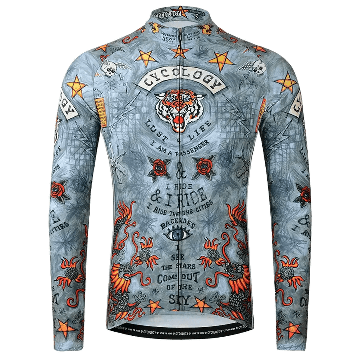 CYCOLOGY CITY OF ANGELS MEN‘S WINTER LONG SLEEVE JERSEY Langarm Radtrikot CYCOLOGY CITY OF ANGELS MEN‘S WINTER LONG SLEEVE JERSEY Langarm Radtrikot